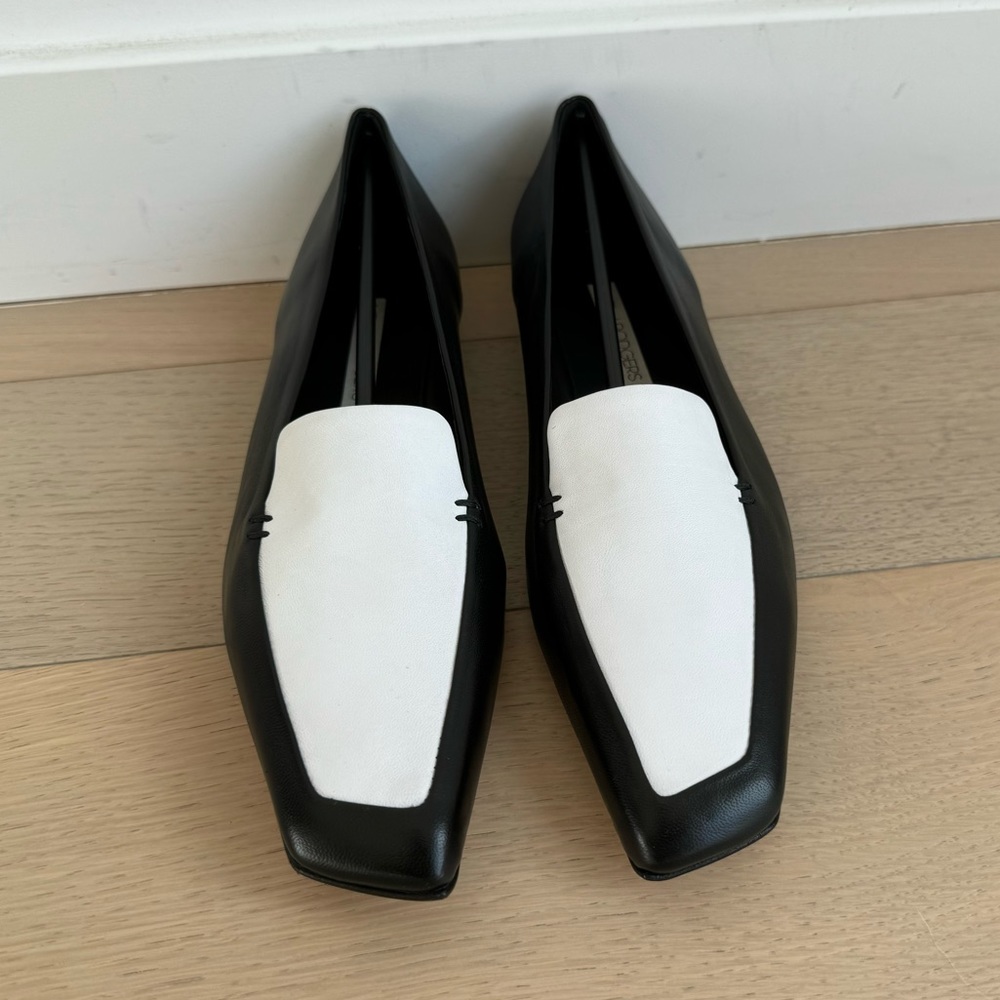 Neil J Rodgers - Black And White Liscia Loafer Size 35.5